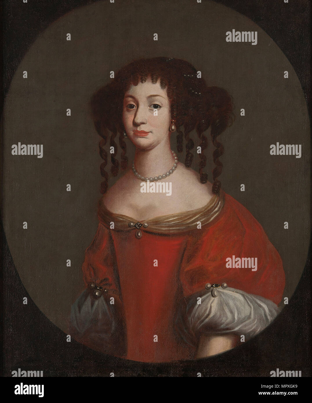 Portrait de la princesse Maria Amalia de Courlande (1653-1711), Landgravine de Hesse-cassel. Banque D'Images