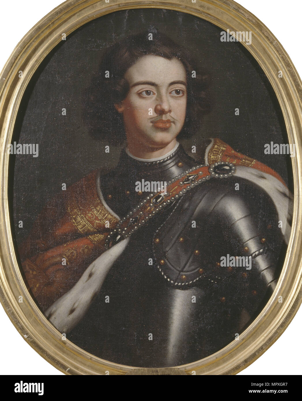 Portrait de l'empereur Pierre I le Grand (1672-1725). Banque D'Images