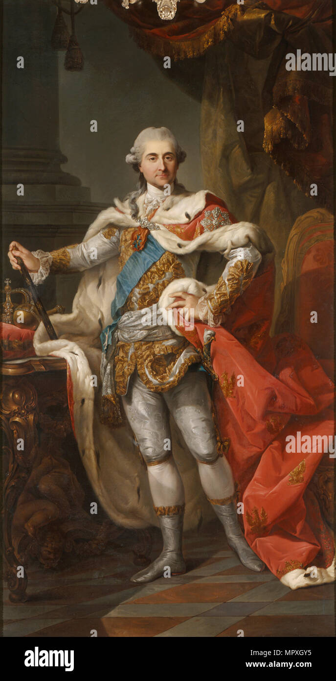 Portrait de Stanislas II Auguste Poniatowski, Roi et Grand-duc de la Commonweal Banque D'Images