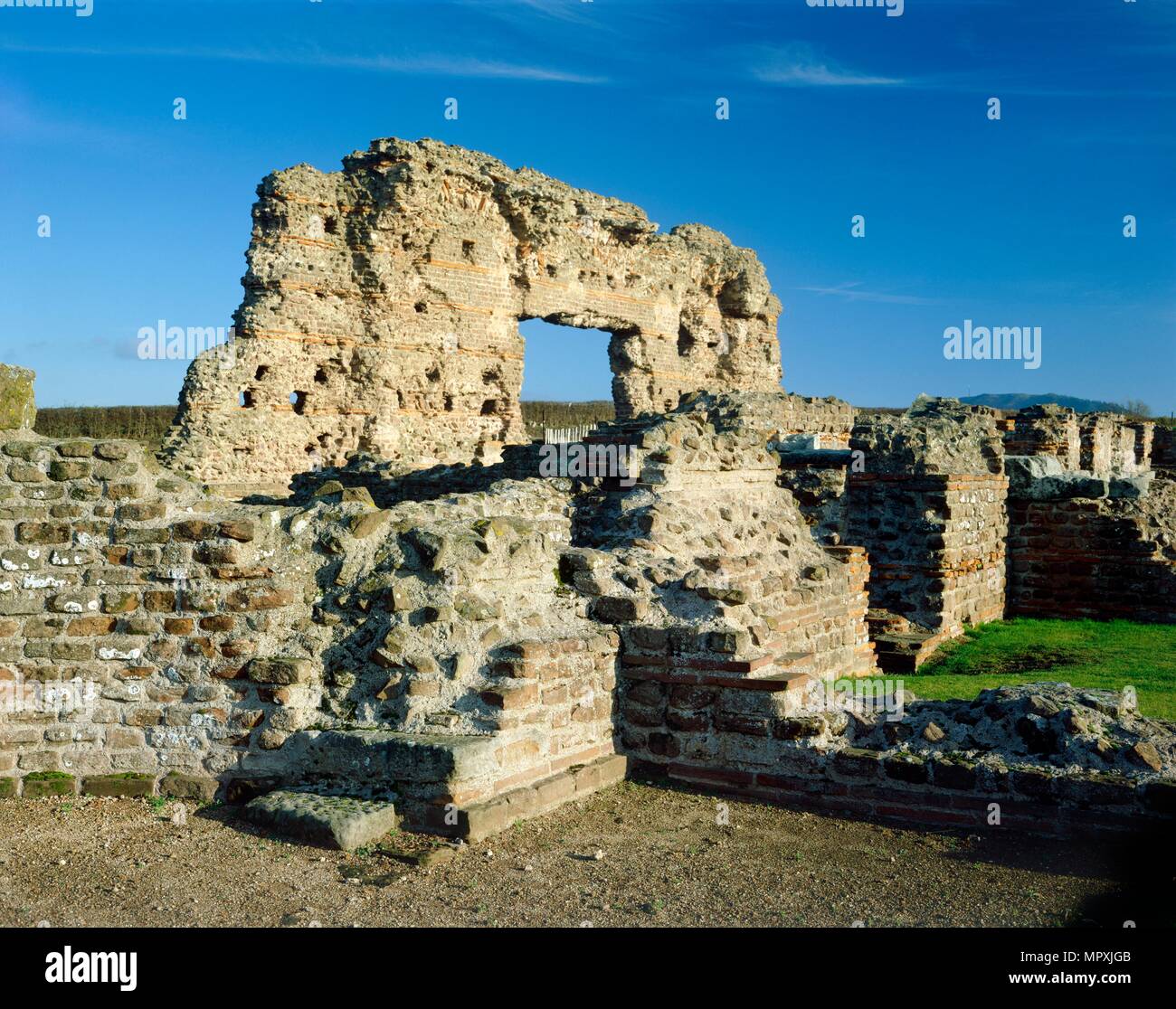 Wroxeter ville romaine, Shropshire, c2000-c2017. Artiste : Inconnu. Banque D'Images