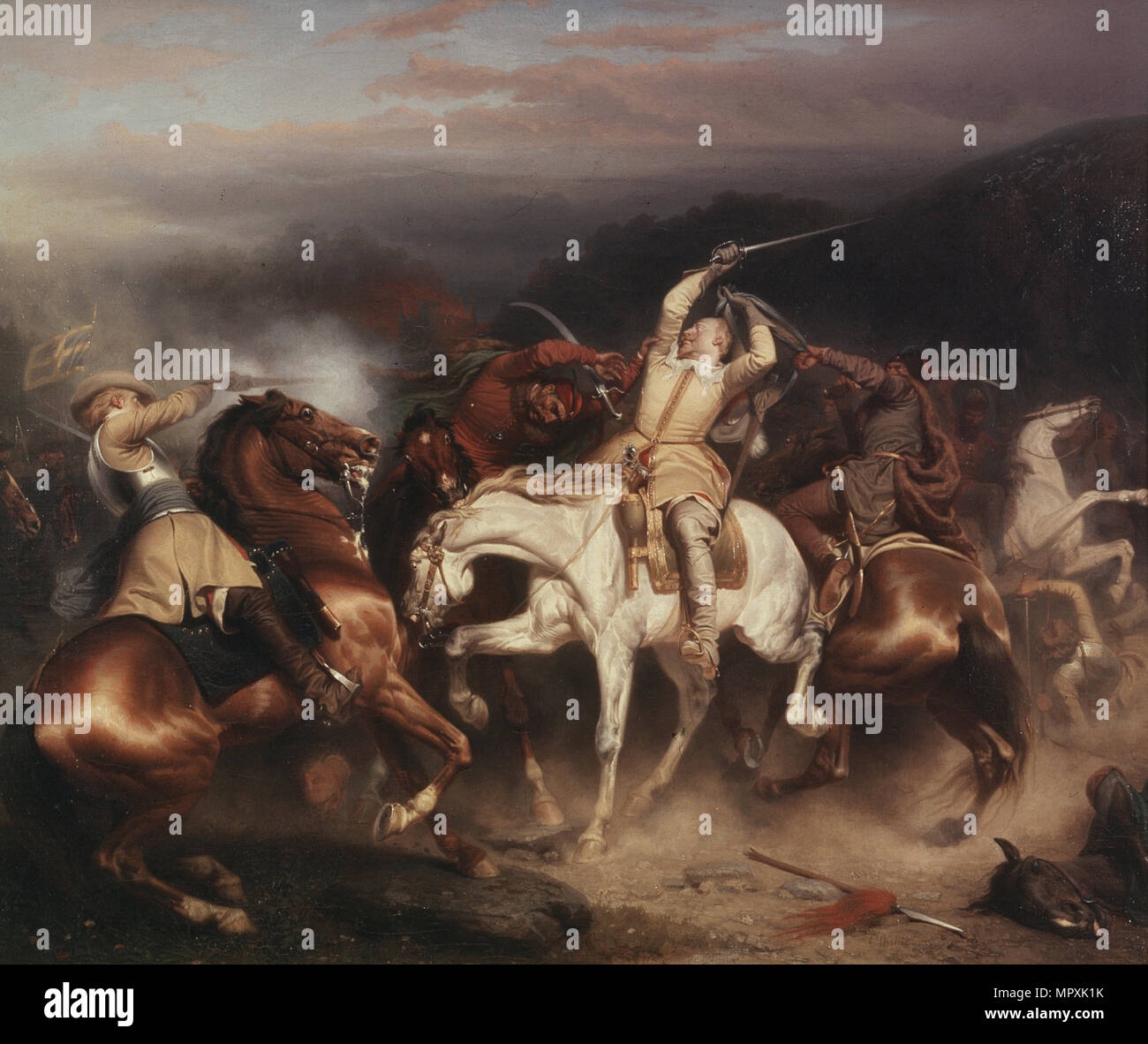 Le roi Gustave II Adolphe de Suède (1594-1632) à 1854, le Stuhm. Banque D'Images