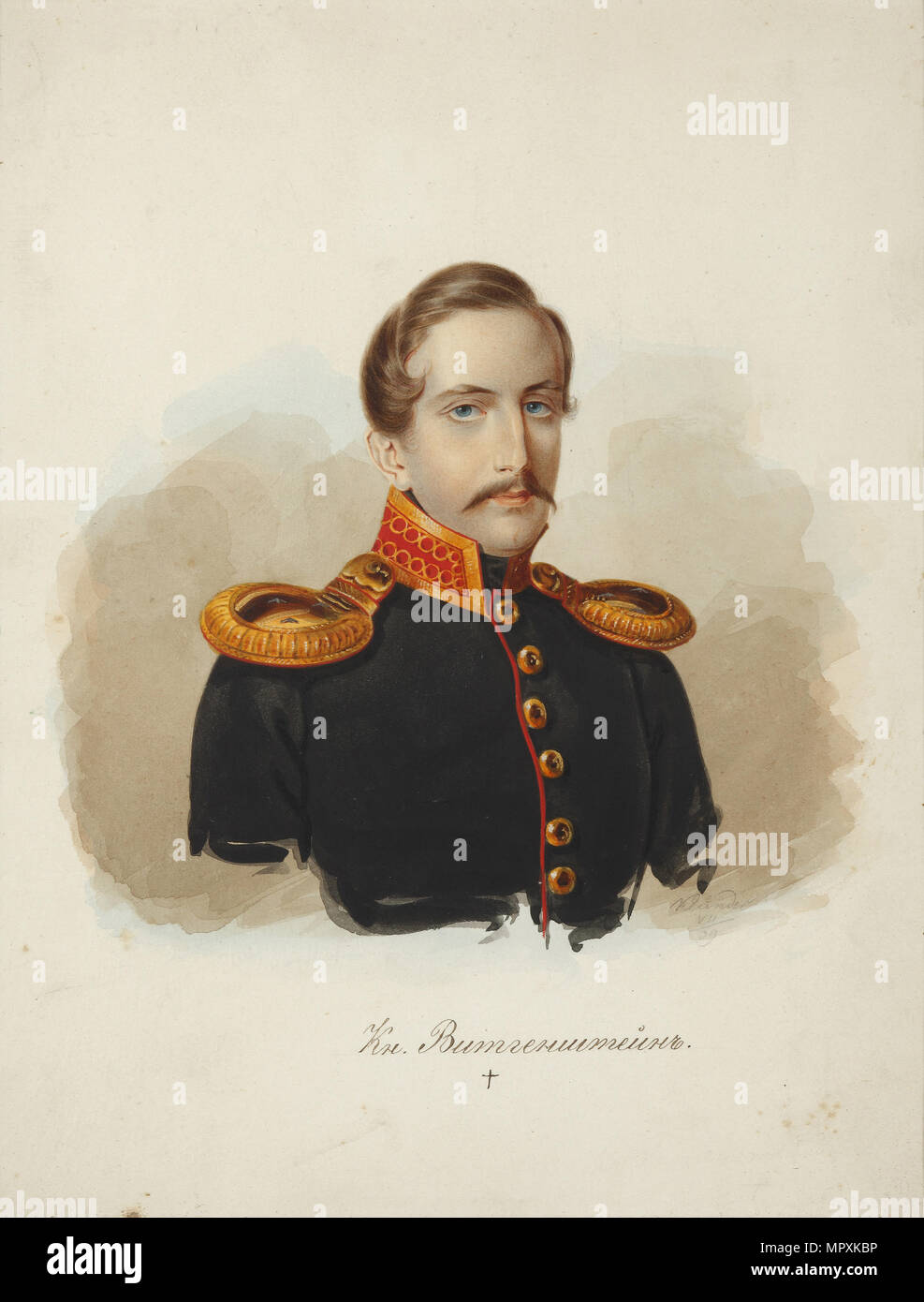 Le Prince Alexeï Petrovitch Wittgenstein (1810-1842), 1839. Banque D'Images