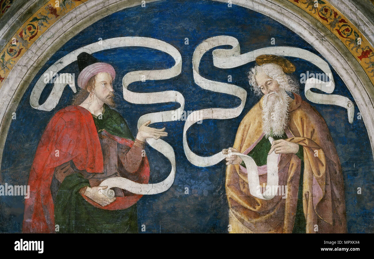 Matthieu l'apôtre et le Prophète Abdias , 1492-1495. Banque D'Images