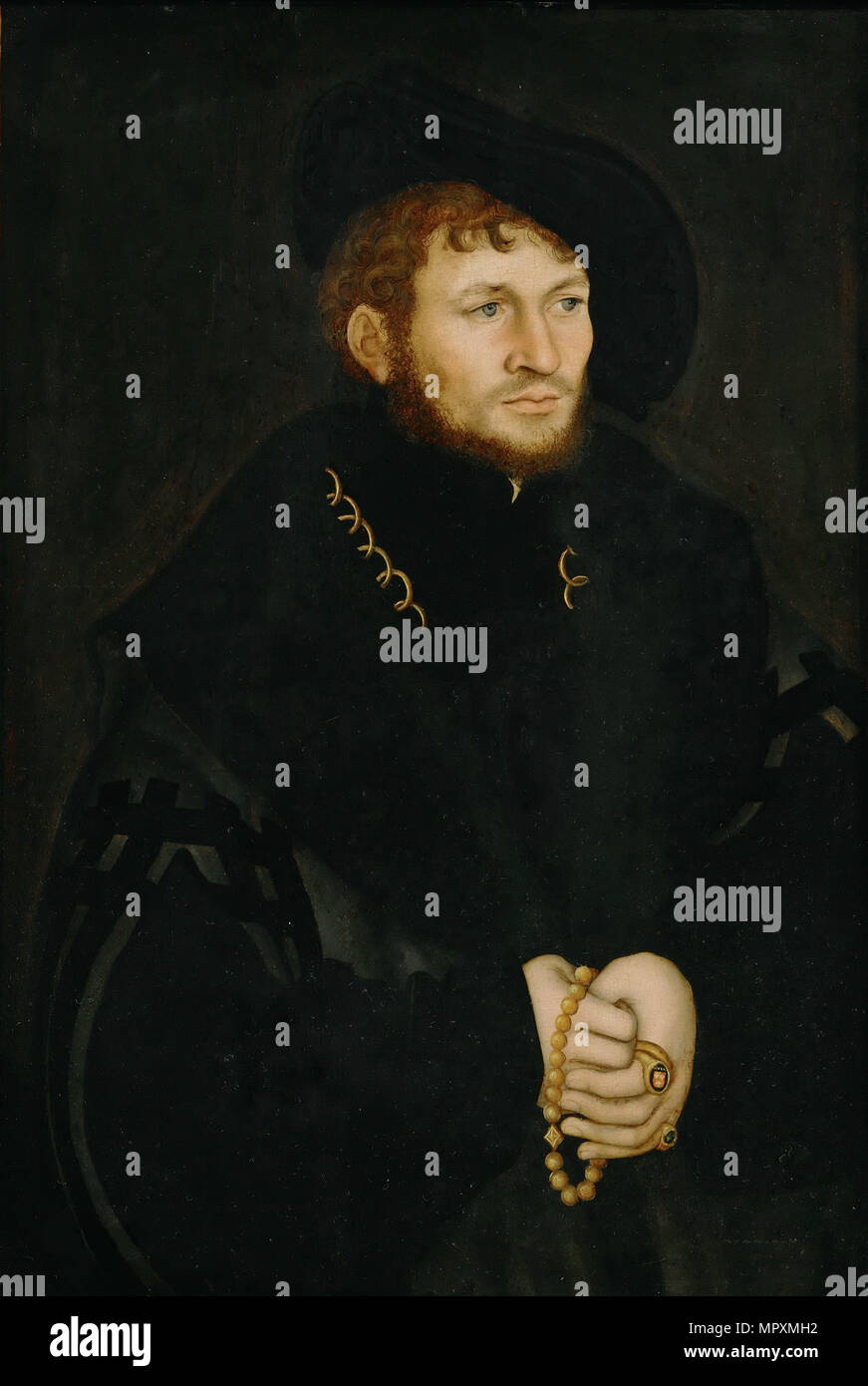 Portrait de Caspar von Köckeritz, ch. 1527-1530. Banque D'Images