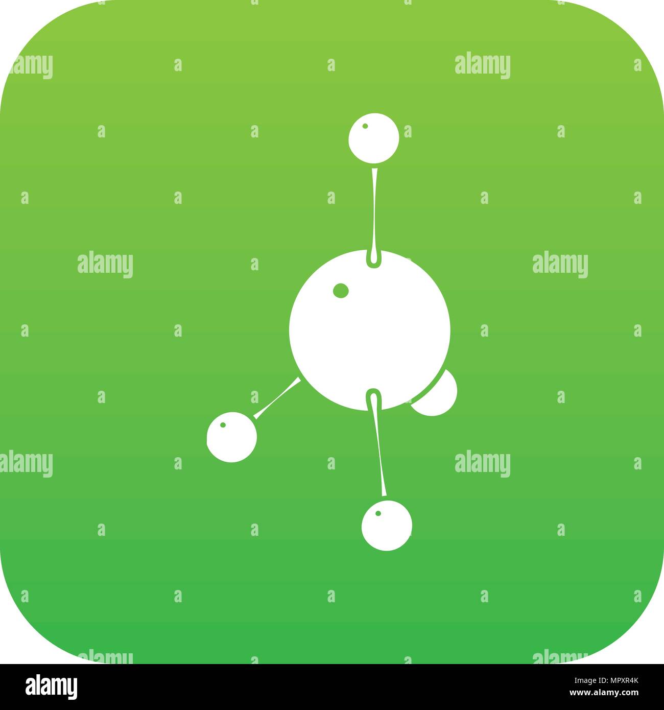L'icône de l'acétone Vecteur vert Illustration de Vecteur