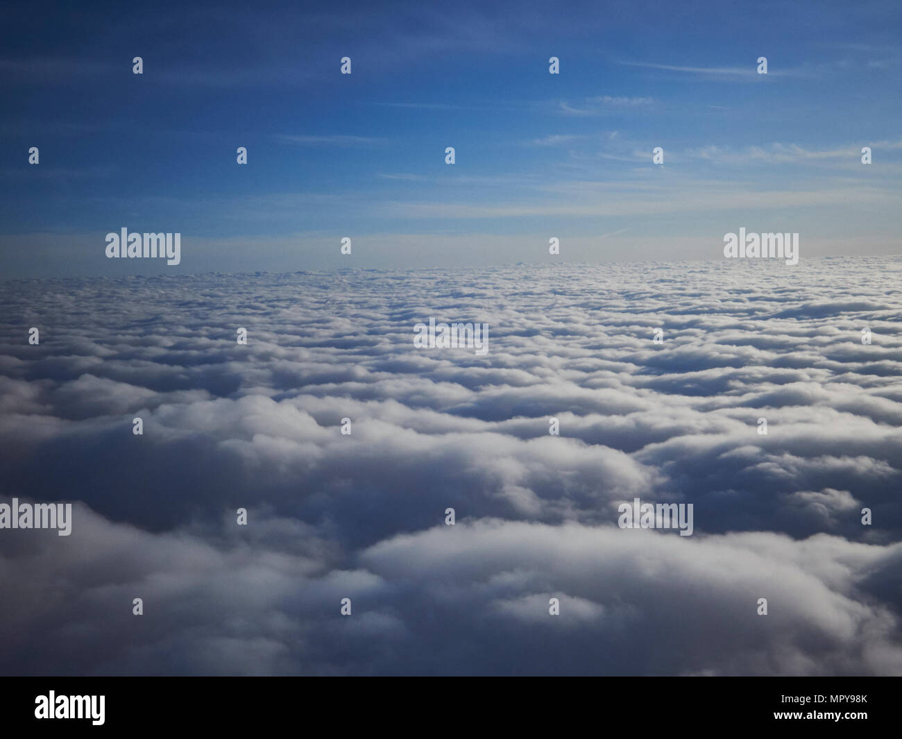 Vue panoramique de ciel nuageux Banque D'Images