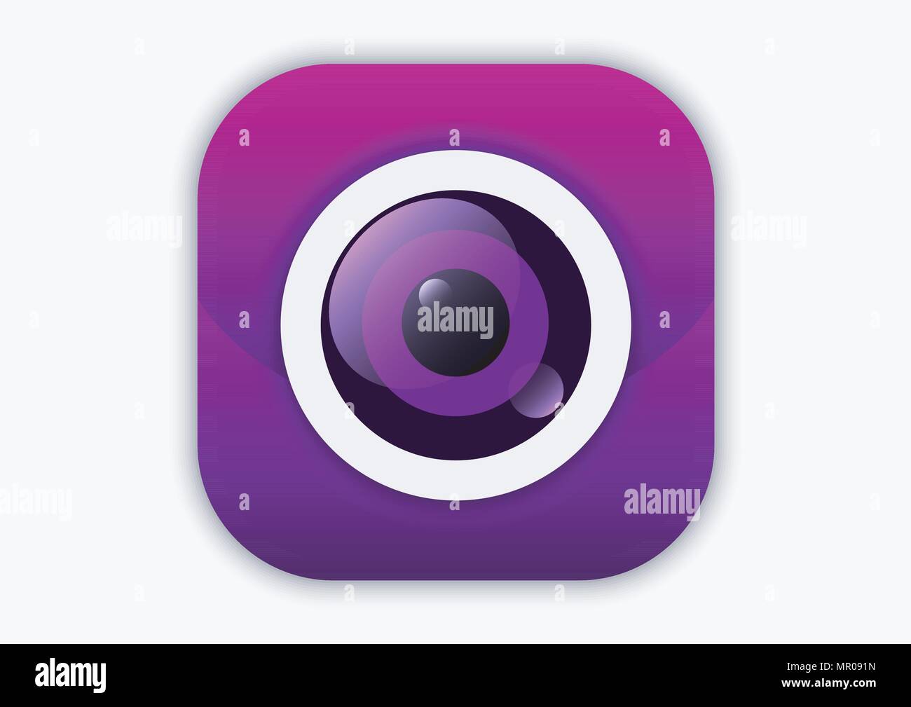 La conception du vecteur de l'icône Appareil photo Illustration de Vecteur