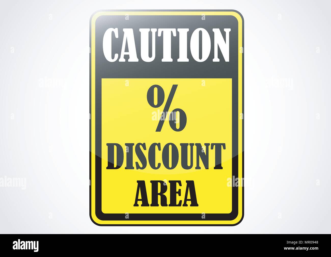 Conception de bannière marketing vecteur attention zone d'escompte Illustration de Vecteur