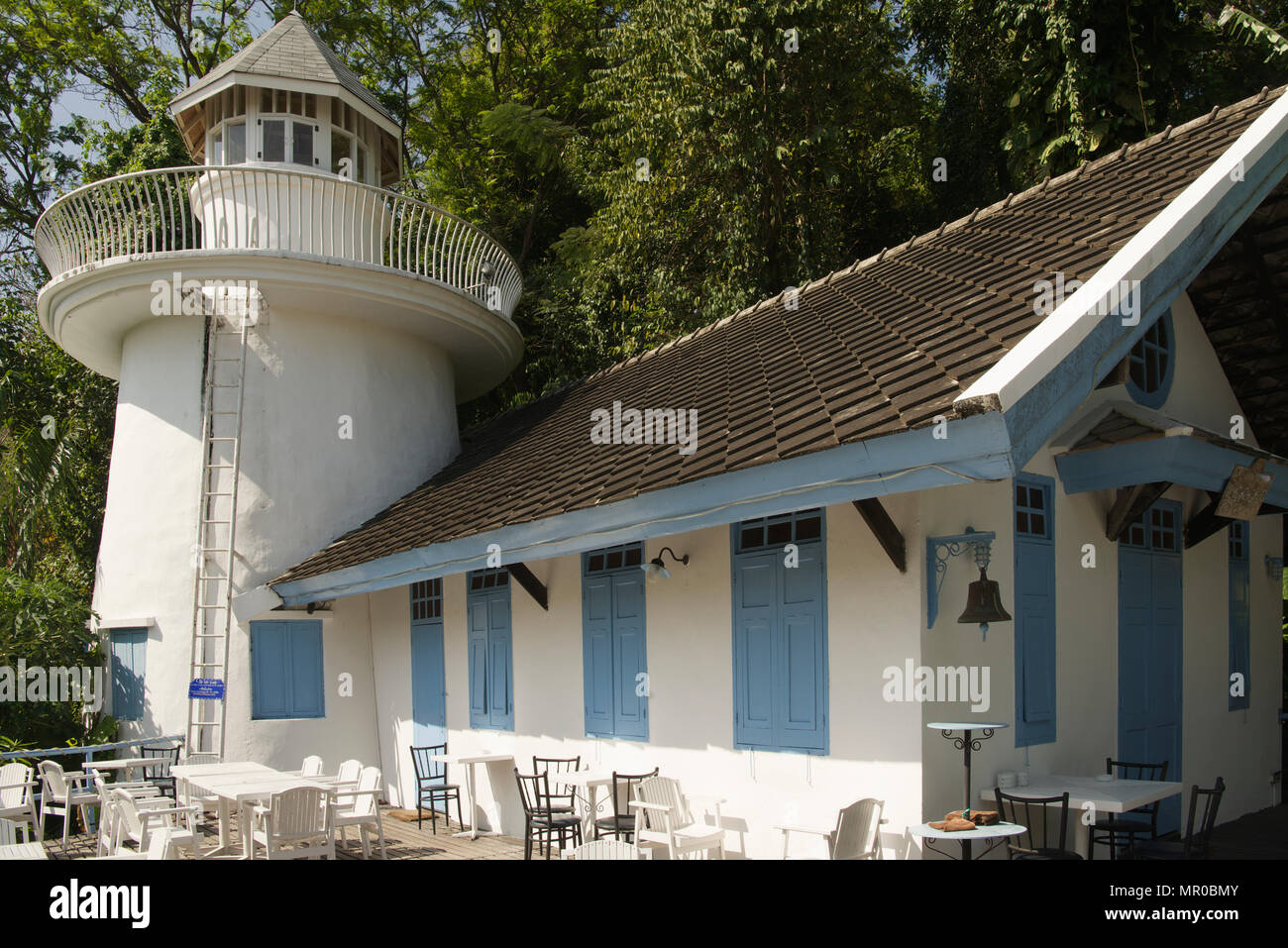 Panwa leuchtturm maintenant partie de Cape Panwa Hotel Phuket Thailand Banque D'Images