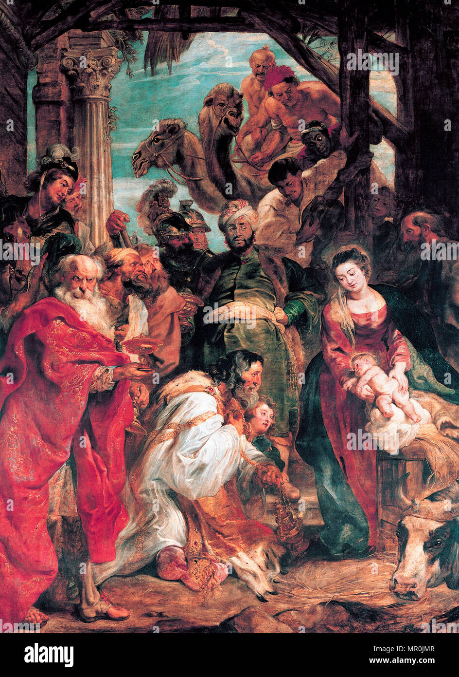 L'Adoration des Mages - Peter Paul Rubens, 1624 Banque D'Images