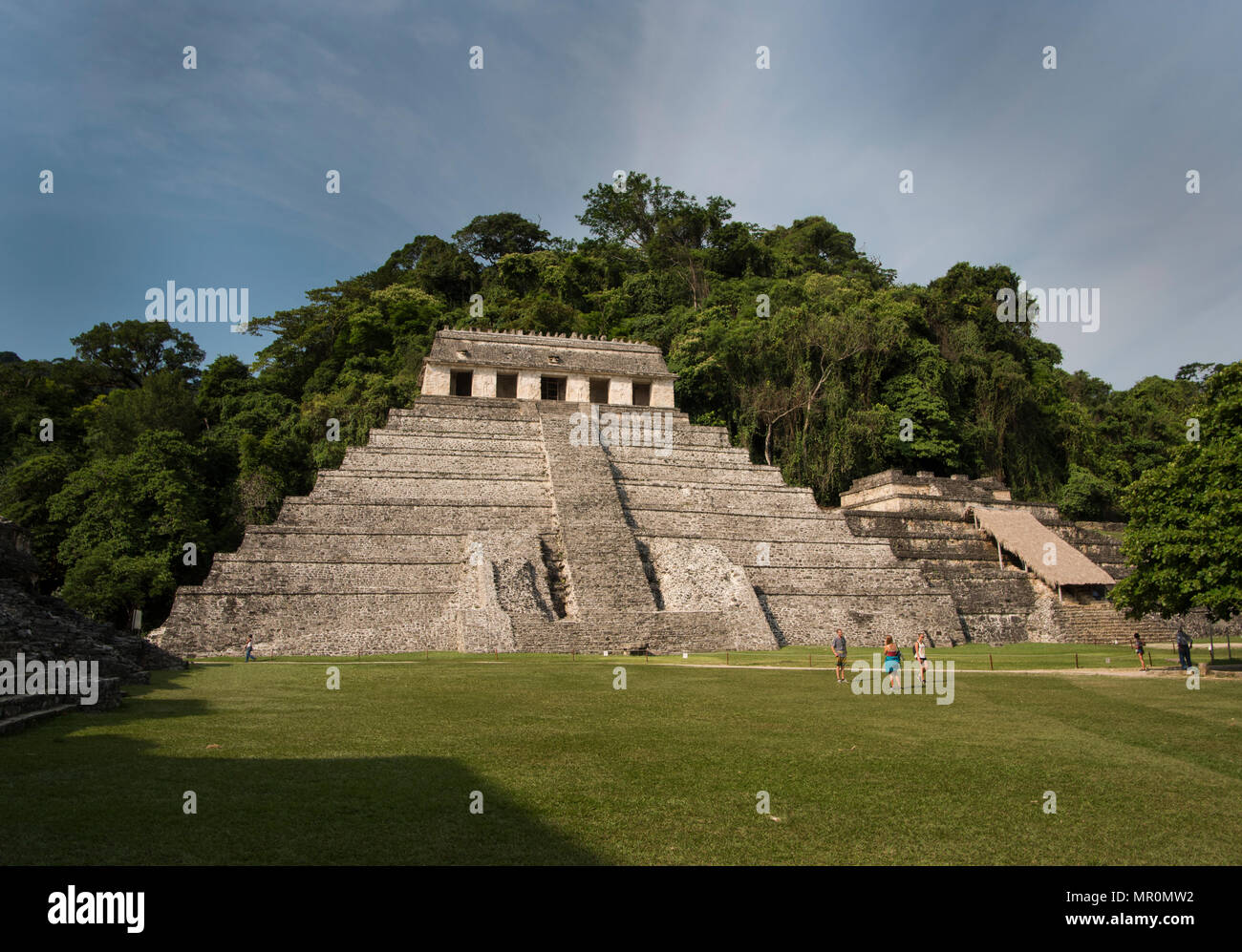 Chambre funéraire à Palenque Banque D'Images