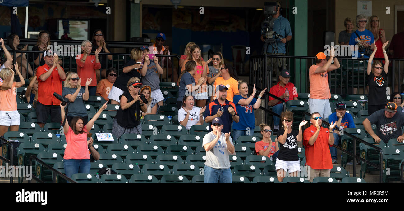 23 mai 2018 : Sam Houston Fans excités pendant la Conférence Southland 2018 championnats. Jeu 3 New Orleans vs Sam Houston à Constellation Field Sugar Land, Texas. N°8 New Orleans Privateers suspendu le no 1 Sam Houston State 4-3 en 10 manches, quelque chose de la s'est pas produit depuis 2015 Banque D'Images