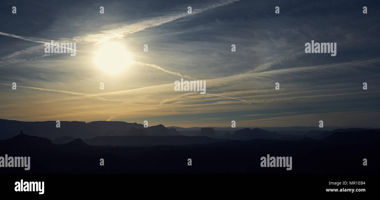 Lever de soleil sur Sedona, Arizona Banque D'Images