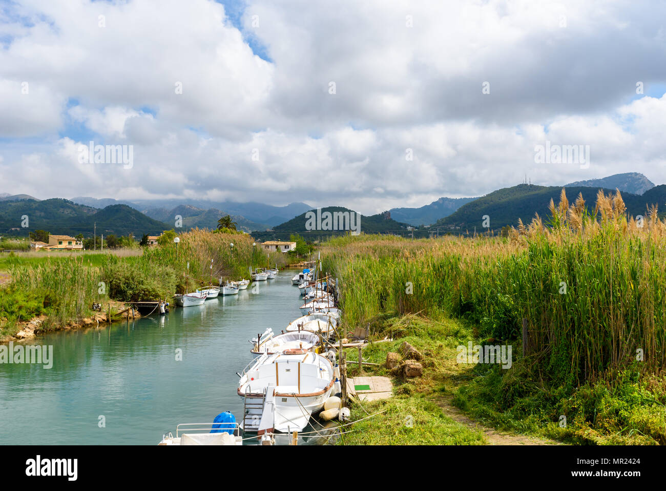 Port d'Andratx, Mallorca - vieux village de Bay avec belle côte Banque D'Images