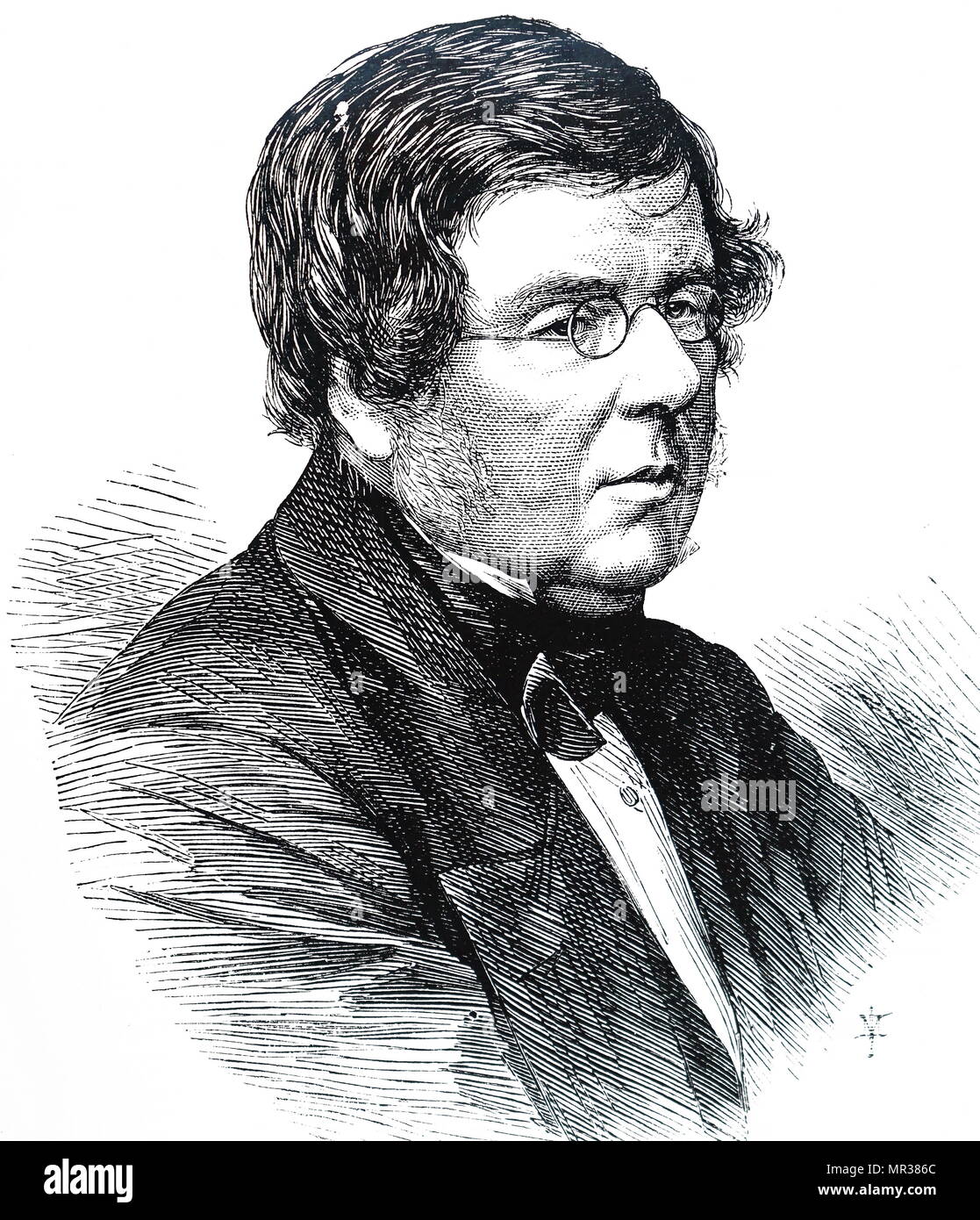 Portrait de William Parsons, troisième comte de Rosse (1800-1867), un astronome irlandais. Son travail a été effectuée à Birr Castle, où il avait construit le plus grand télescope - la Rosse télescope / Grand Télescope, jusqu'à l'achèvement de la télescope Hooker. En date du 19e siècle Banque D'Images