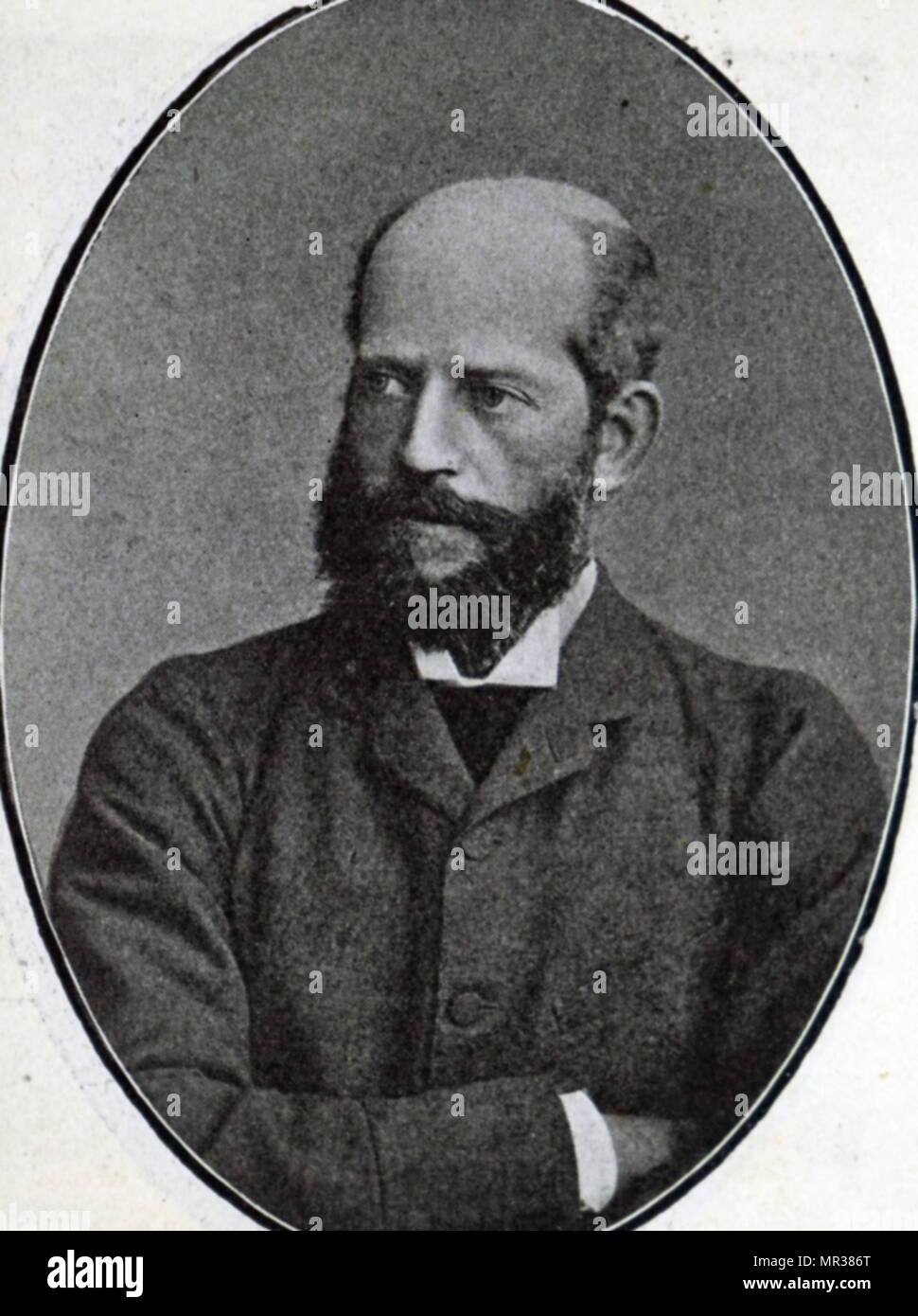 Photographie de Ferdinand de Rothschild (1839-1898) Un Autrichien, devenu banquier juif et britannique, collectionneur et homme politique, qui était un membre de la famille Rothschild. En date du 19e siècle Banque D'Images