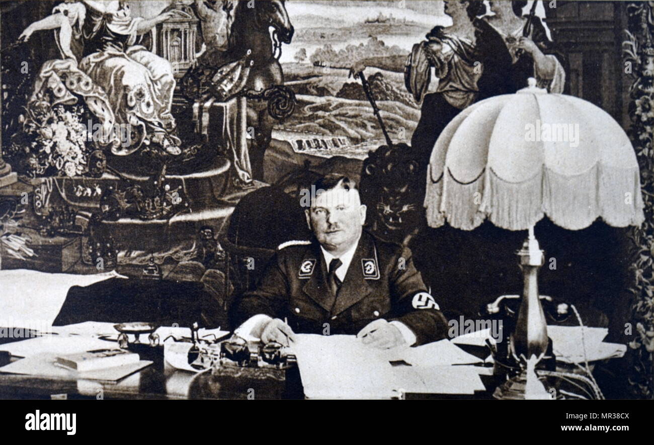 Photographie d'Ernst Röhm (1887-1934) Un officier de l'armée allemande et l'un des premiers membres du parti nazi. En date du 20e siècle Banque D'Images