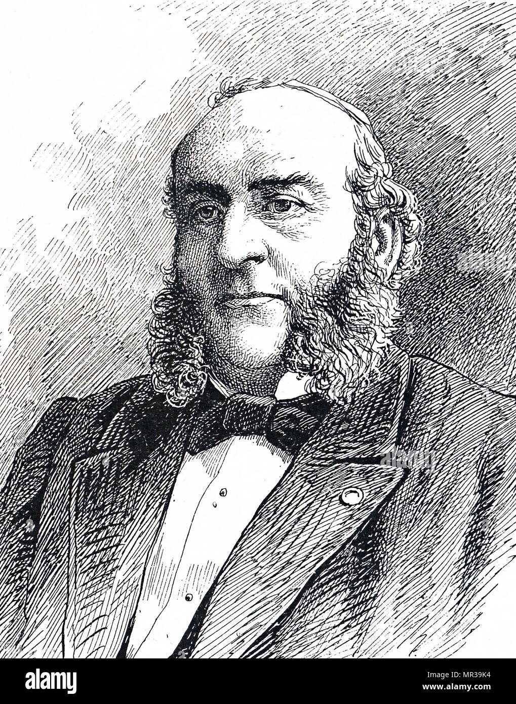 Portrait de Jules-Émile Péan (1830-1898), un chirurgien français si le 19e siècle Banque D'Images