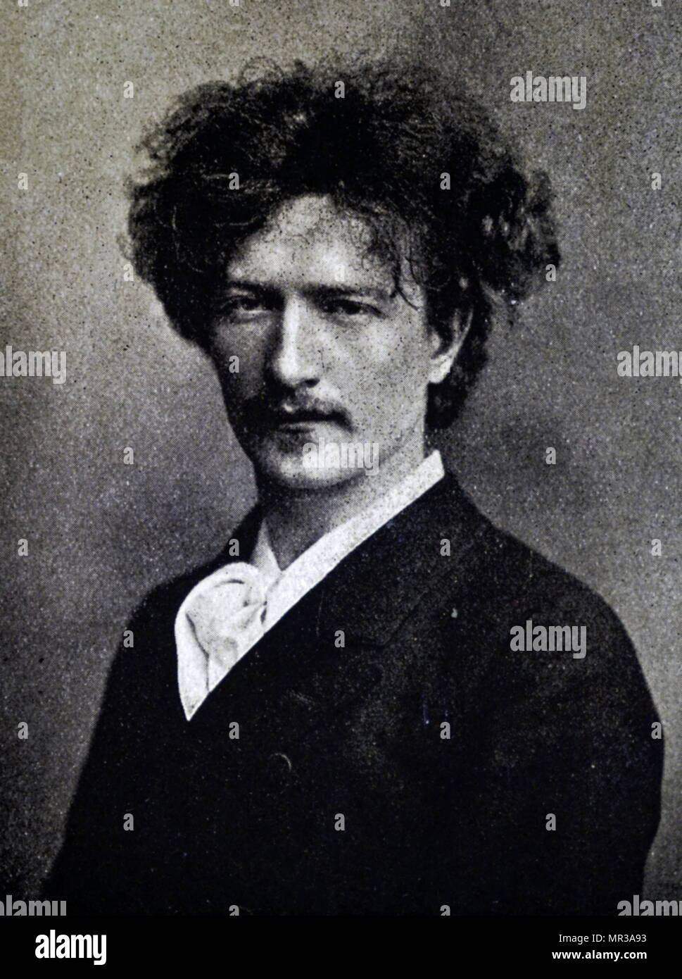 Portrait photographique de Ignacy Jan Paderewski (1860-1941) un pianiste et compositeur polonais, homme politique, homme d'État et porte-parole de l'indépendance de la Pologne. En date du 19e siècle Banque D'Images