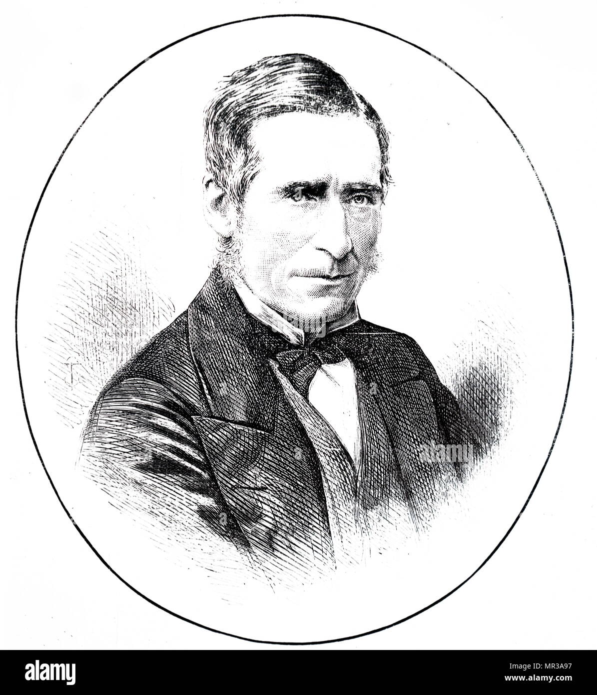 Portrait de James Paget (1814-1899), un chirurgien anglais et le pathologiste, mieux connu pour nommer la maladie de Paget. En date du 19e siècle Banque D'Images