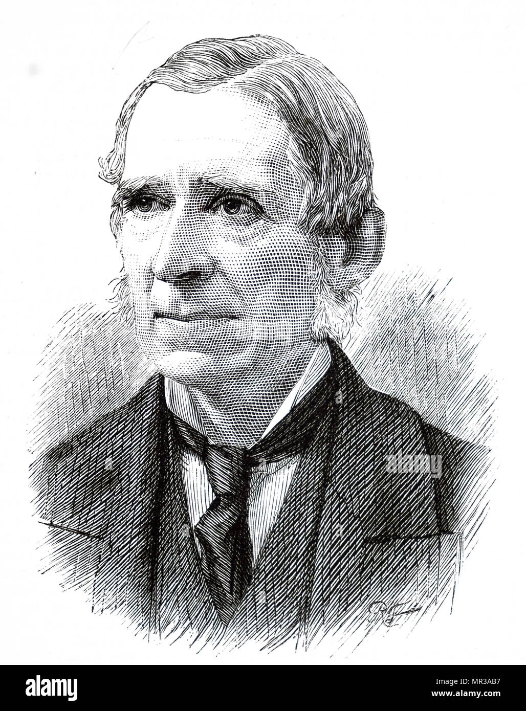 Portrait de James Paget (1814-1899), un chirurgien anglais et le pathologiste, mieux connu pour nommer la maladie de Paget. En date du 19e siècle Banque D'Images