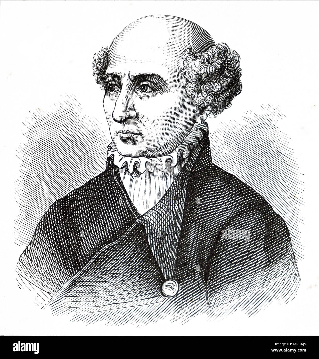 Portrait de Paracelse (1493-1541) un médecin suisse, alchimiste et astrologue de la Renaissance allemande. En date du 19e siècle Banque D'Images