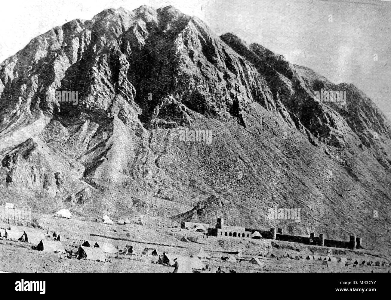 KOHAT - un avant-poste britannique de 1907 puis sur les frontières du Baloutchistan, en Afghanistan et en Perse (Iran) Banque D'Images