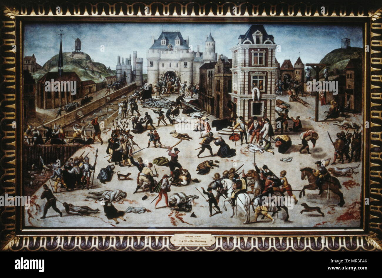 Le Saint Bartholomew's Day Massacre, par François Dubois. Huile sur panneau, musée cantonal de