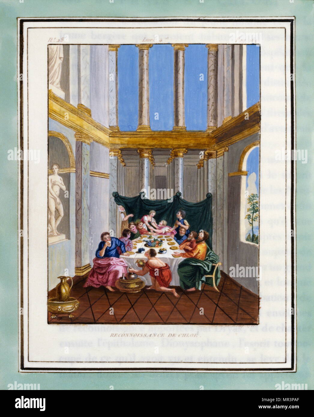 L'illustration de : Les Amours pastorales de Daphnis et Chloé 1787 edition Banque D'Images