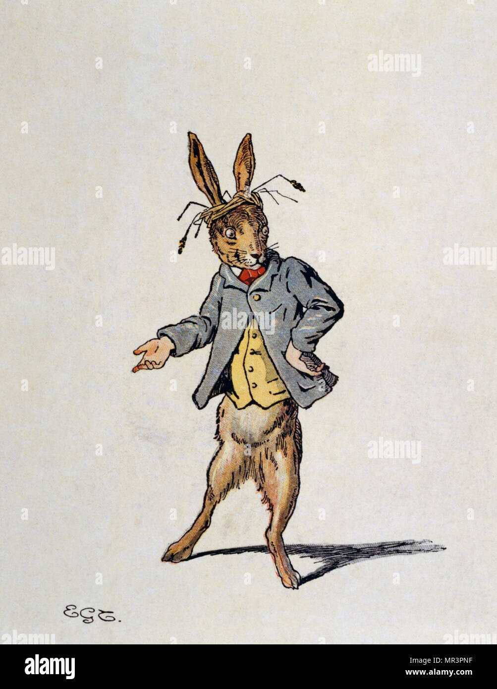 Illustration par Tenniel, à partir de l'édition 1890 de "Alice au pays des merveilles de Lewis Carroll. Banque D'Images