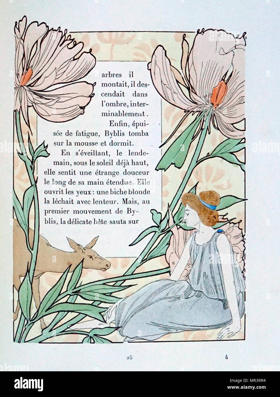 Byblis De Pierre Louÿs – Édition De Luxe 1901 – Illustrations Art Nouveau