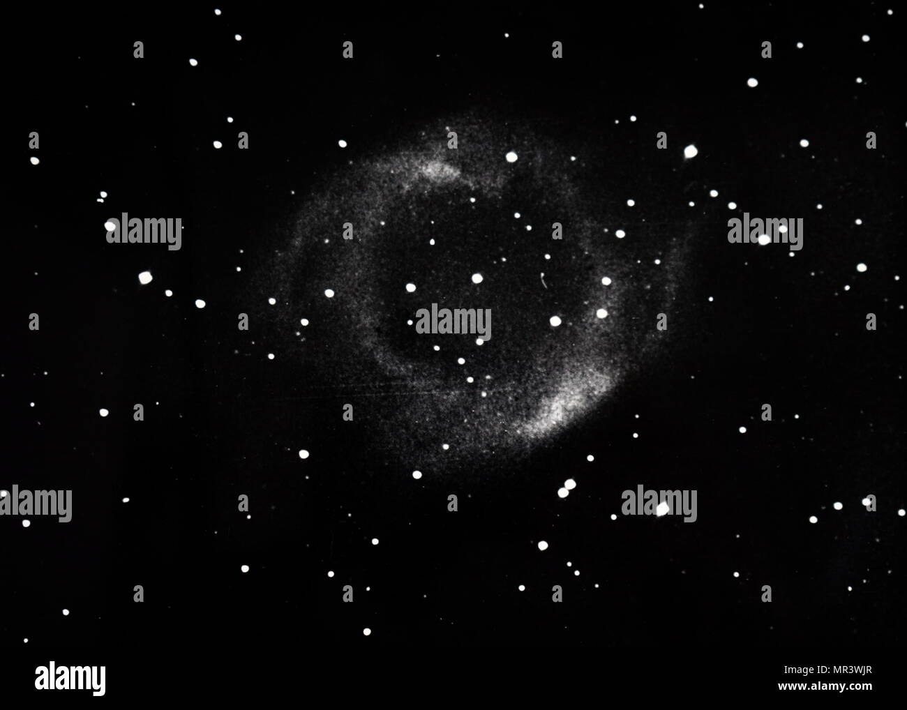 Photo de NGC 7293 Nébuleuse planétaire (en Verseau). En date du 20e siècle Banque D'Images
