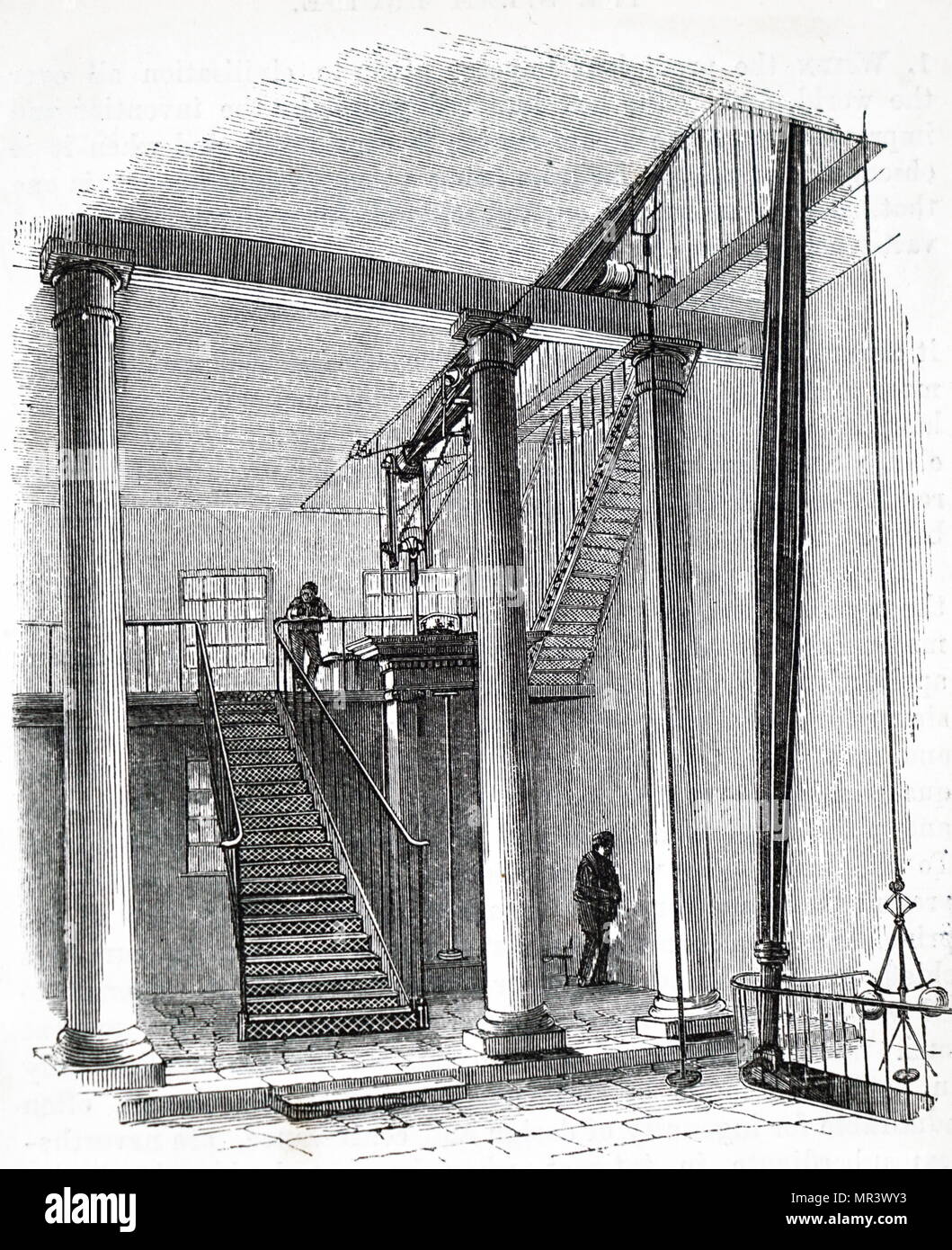 Illustration montrant l'intérieur d'une zinguerie, situé sur City Road, Londres. En date du 19e siècle Banque D'Images