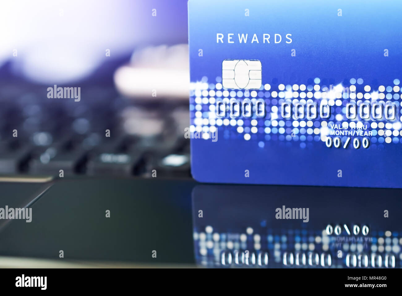 La commodité de la carte de crédit shopping concept de vie. E-commerce shopping concept Banque D'Images