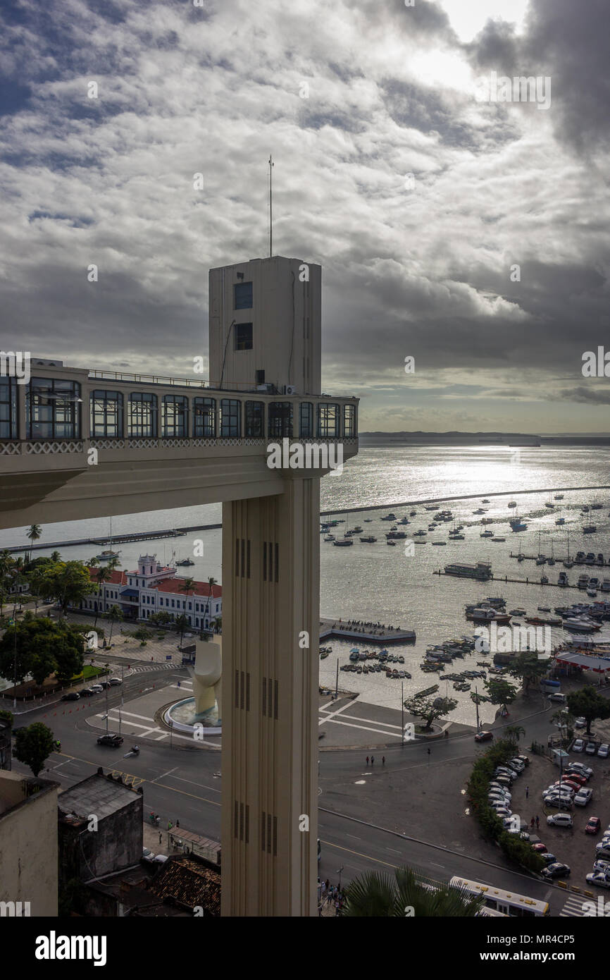 Salvador de Bahia, Brésil,ascenseur Lacerna Banque D'Images