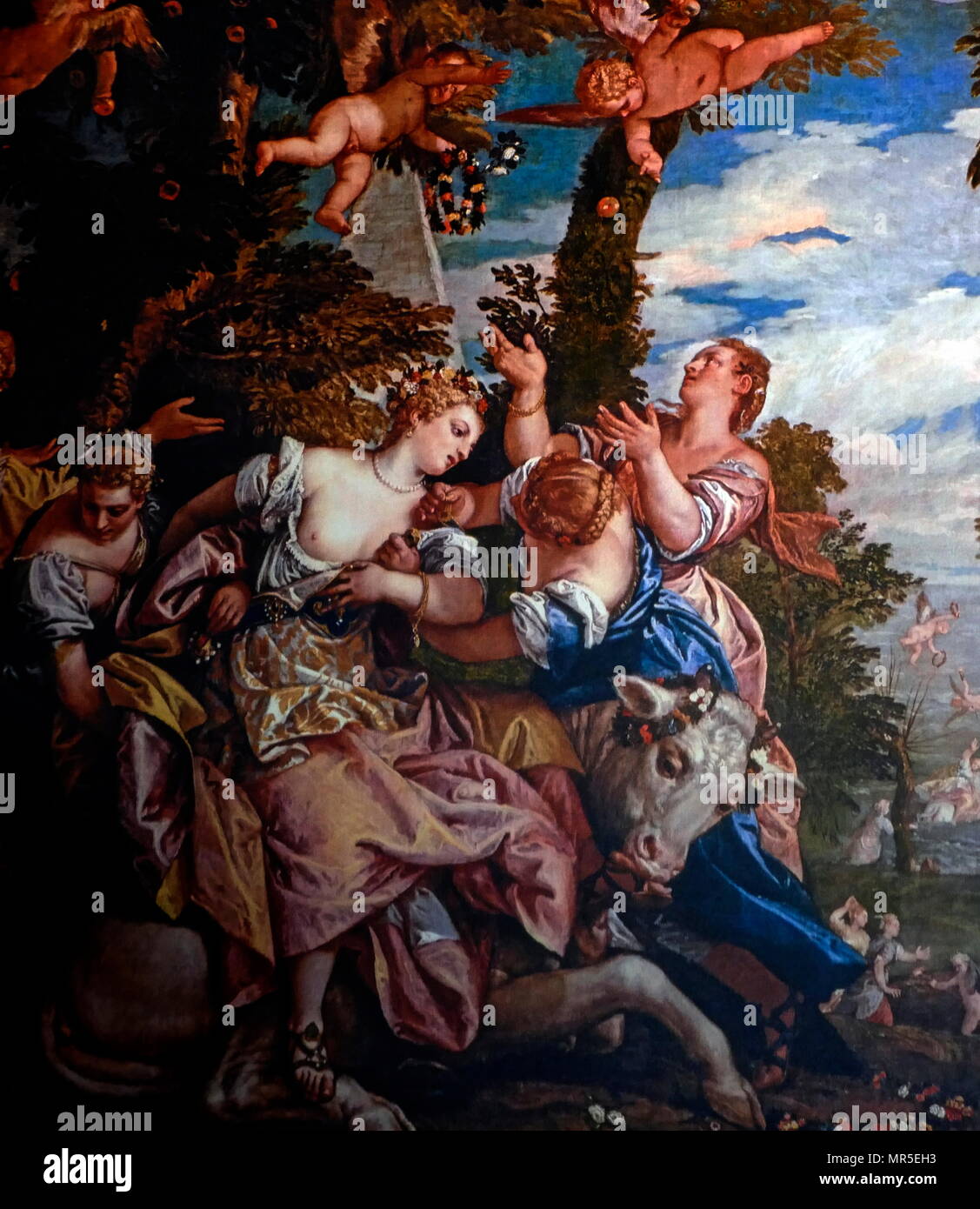 Paolo Veronese (1528-1588) 'l'enlèvement d'Europe' circa 1578. huile sur toile. Du Palais des Doges, Venise Banque D'Images