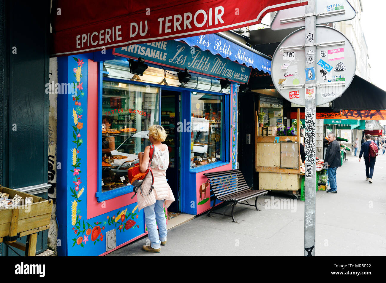 Les petits Mitrons - Rue Lepic - Montmartre - Paris - France Banque D'Images