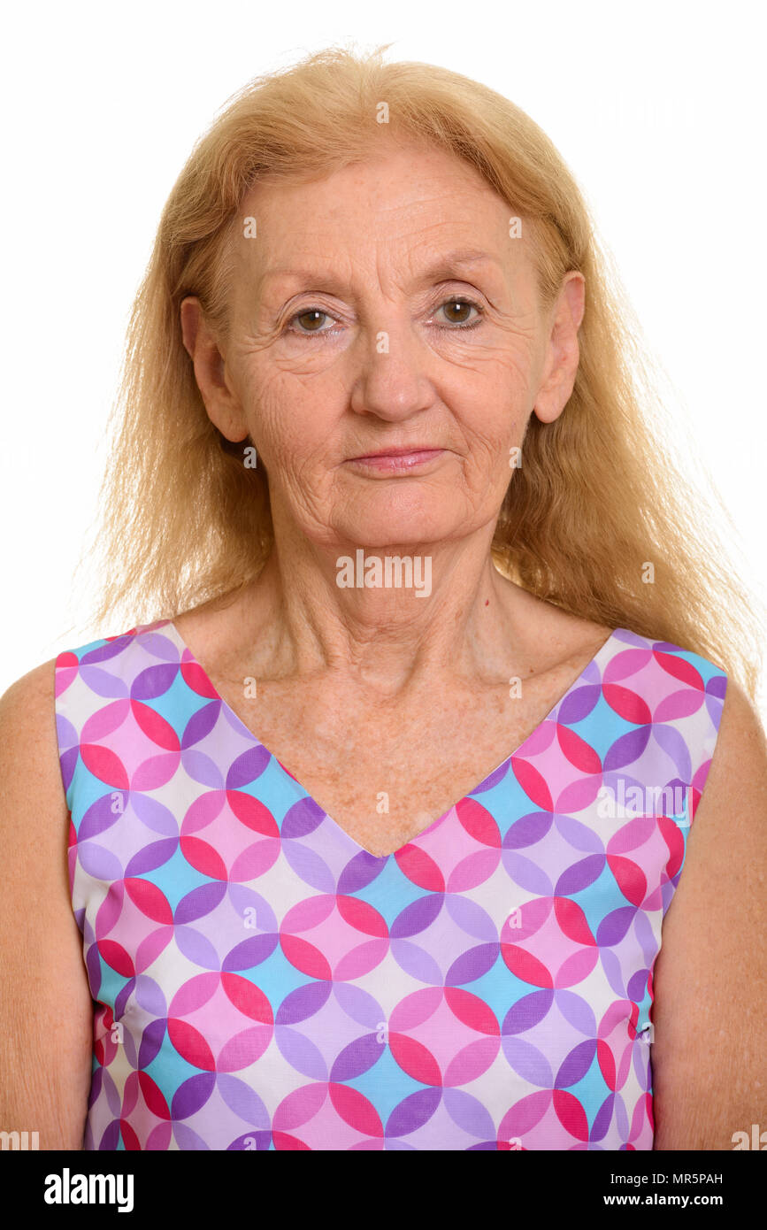 Close up of senior woman Banque D'Images