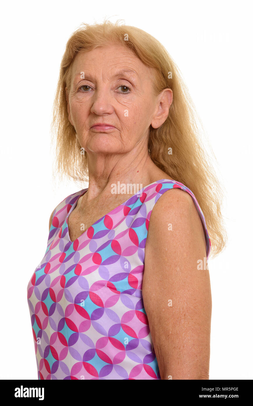 Close up of senior woman Banque D'Images