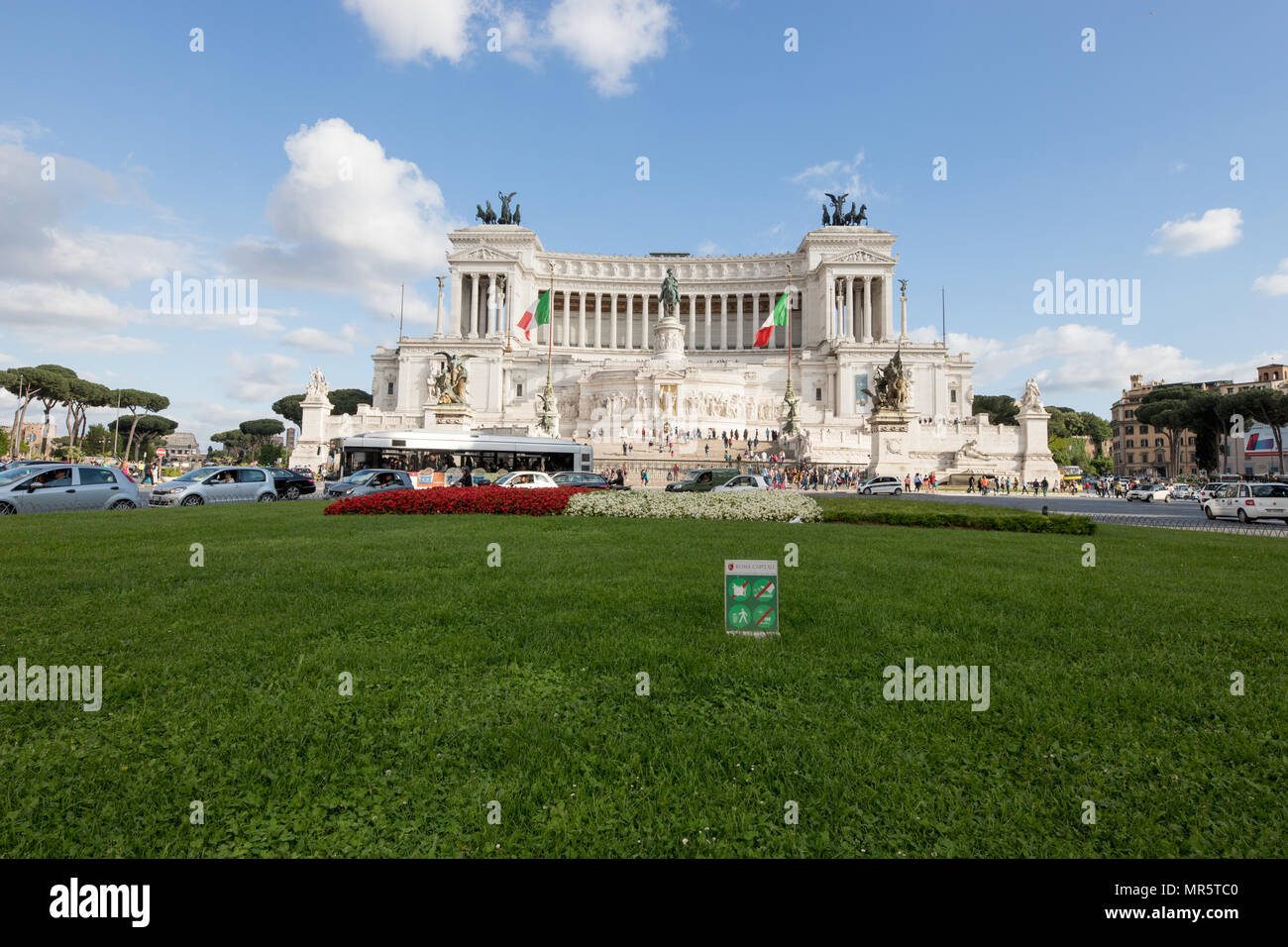 Italie Rome, Piazza Venezia, monument Vittoriano, Banque D'Images