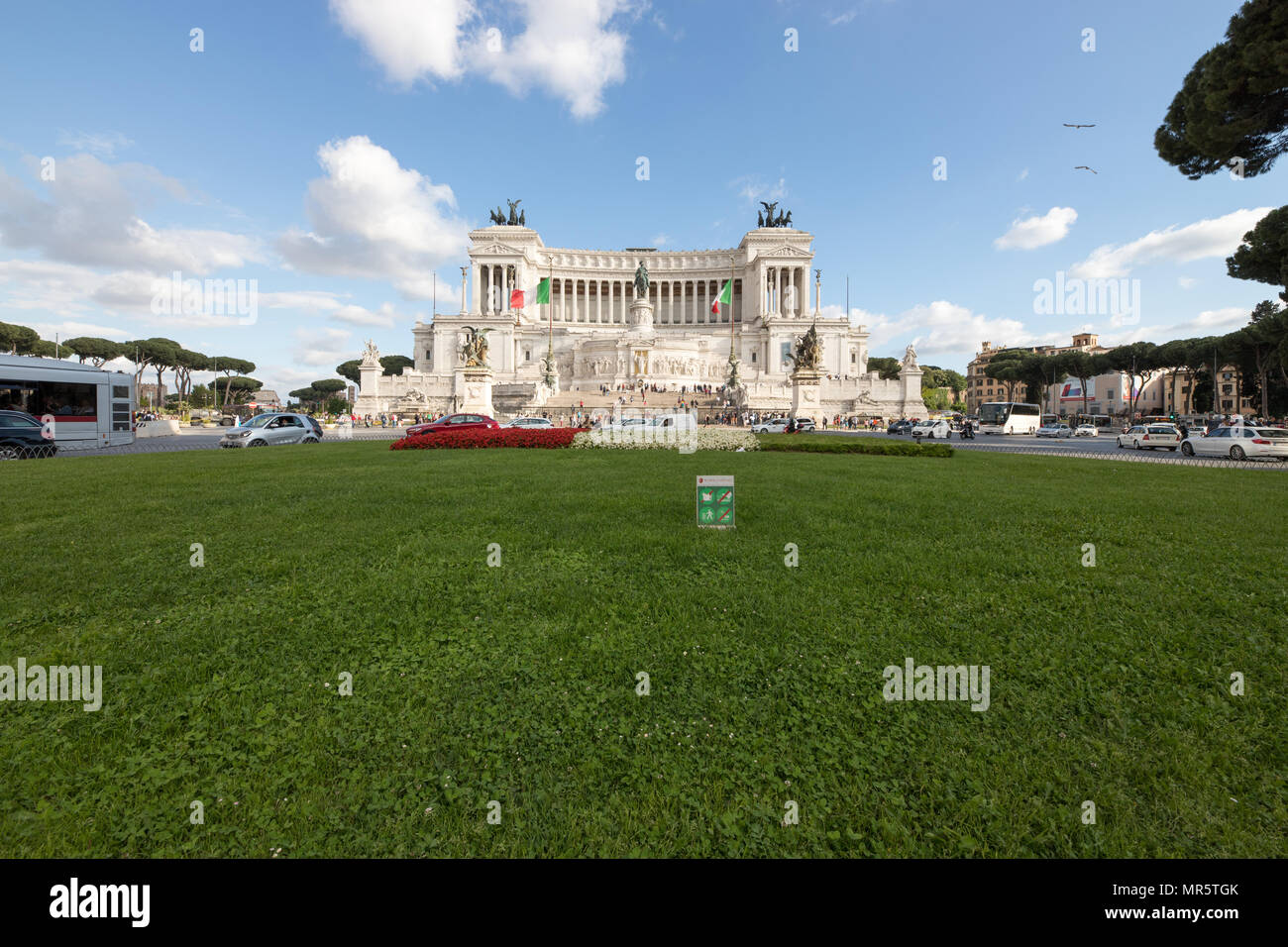 Italie Rome, Piazza Venezia, monument Vittoriano, Banque D'Images