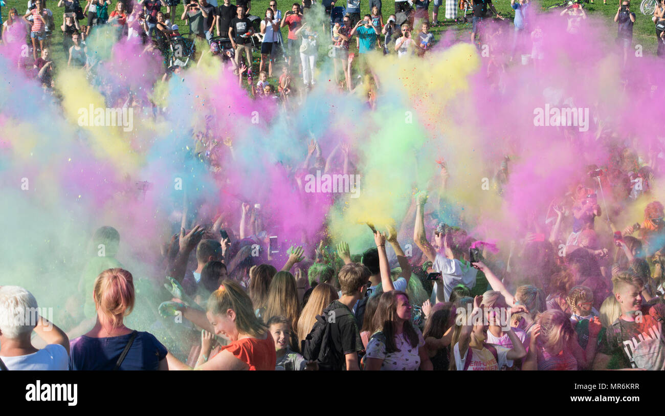 Festival des couleurs de Poznan 2017 Banque D'Images