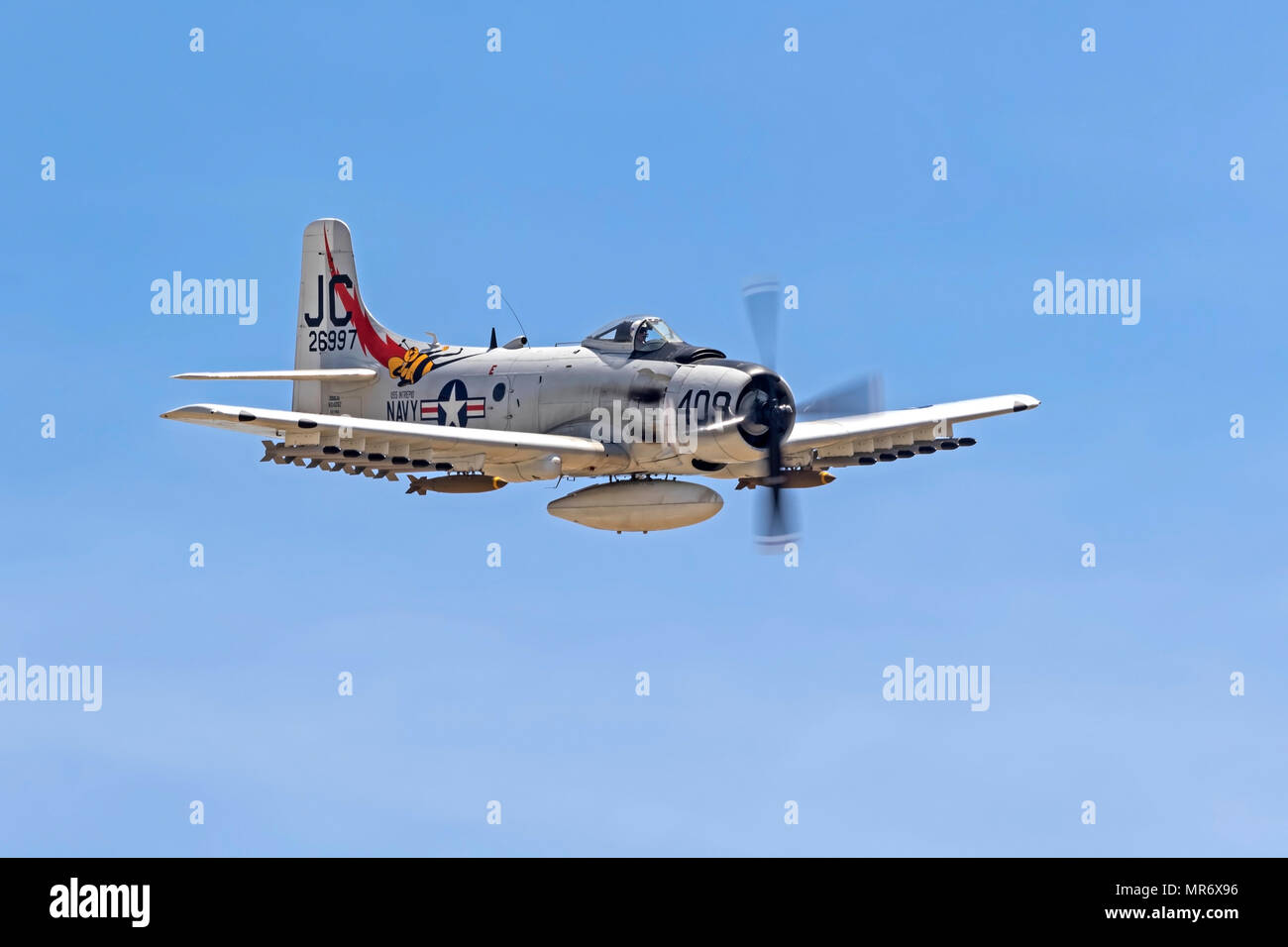 Avion A-1 Skyraider des aéronefs d'attaque Banque D'Images