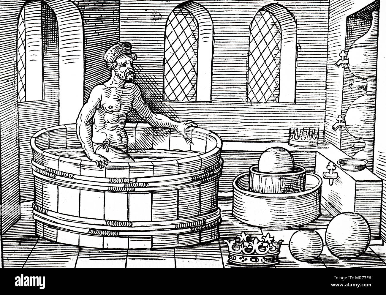 Archimède dans le bain Banque de photographies et d'images à haute  résolution - Alamy