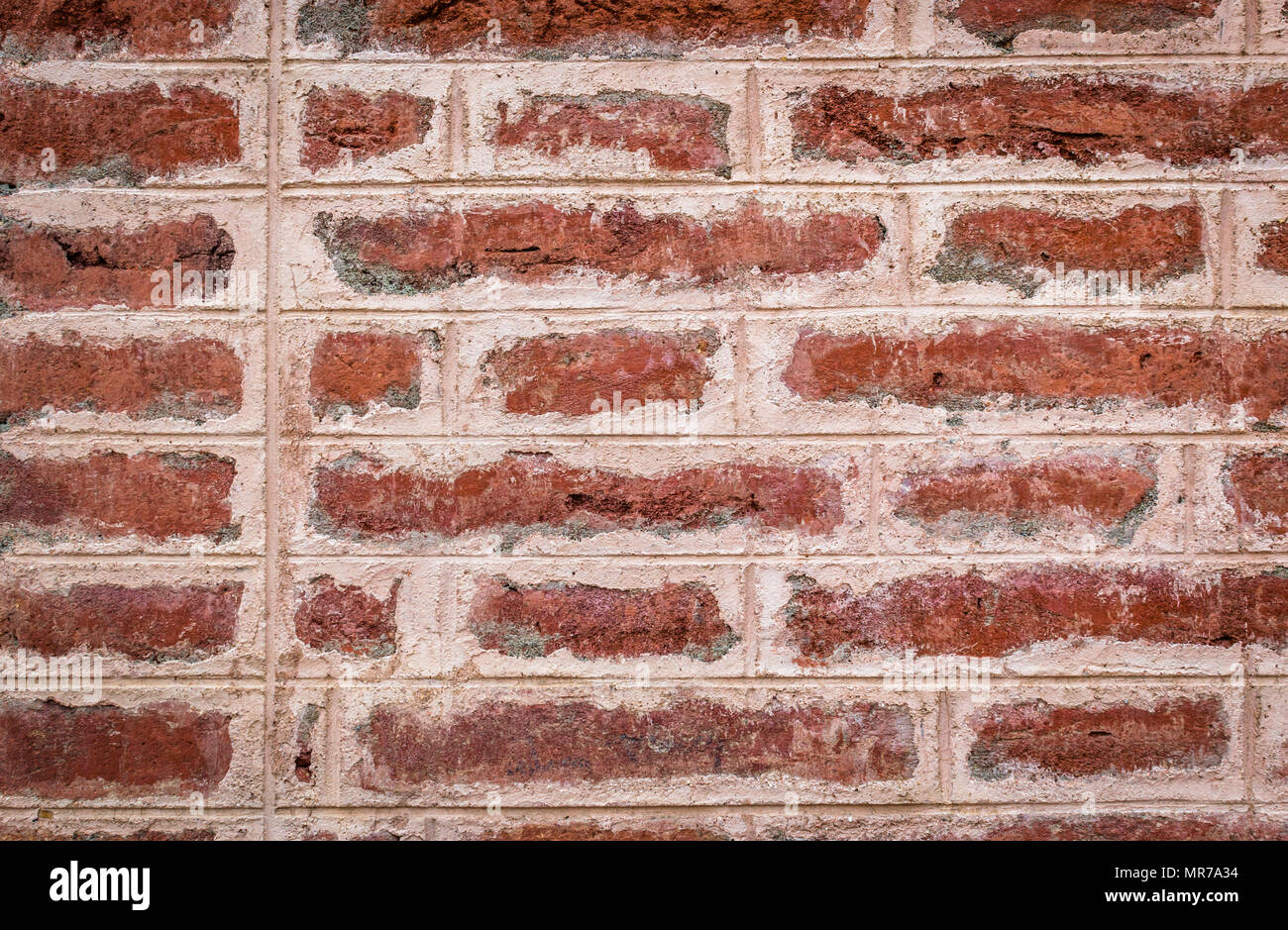 Mur de maçonnerie en brique vintage d'un vieux bâtiment Banque D'Images