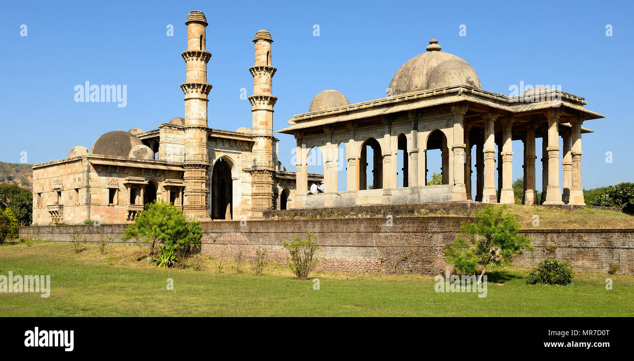 Parc archéologique de Champaner - Pavagadh est une ville historique dans l'état du Gujarat. Kevda mosquée Masjid. (UNESCO) Banque D'Images