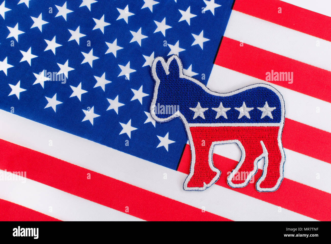 Patch AMÉRICAIN DNC / Parti démocrate avec drapeau Stars and Stripes