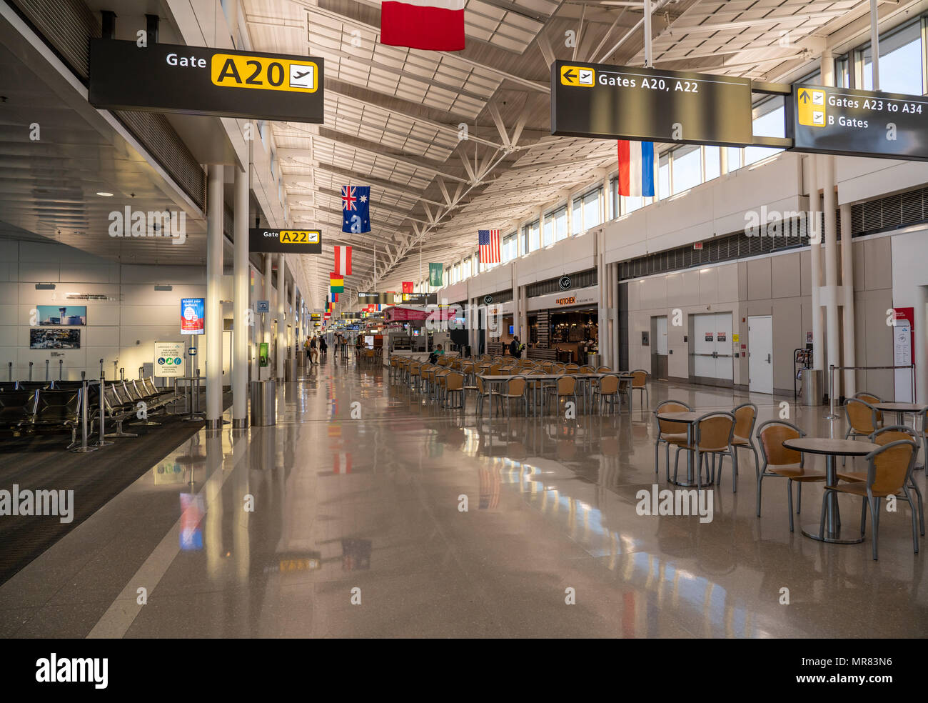 Un terminal à Washington Dulles Airport Banque D'Images