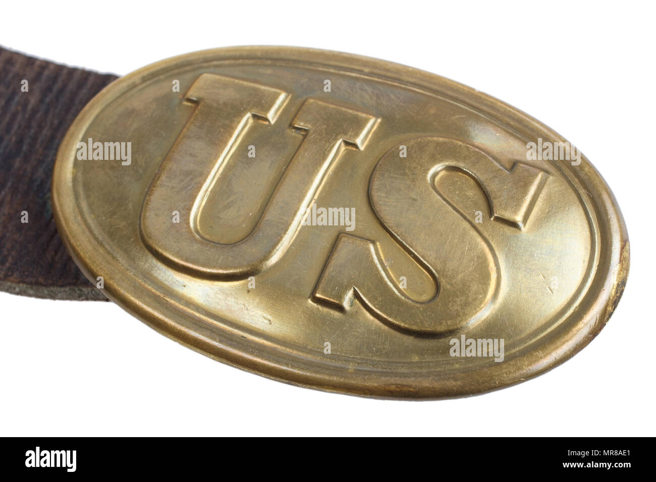 La boucle de l'US Army guerre civile isolated on white Photo Stock - Alamy