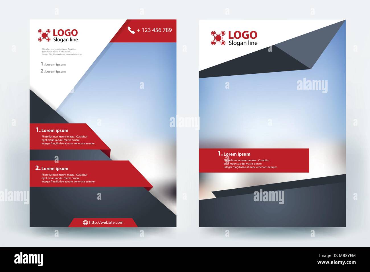 Affaires corporatives flyer brochure vector template design Illustration de Vecteur